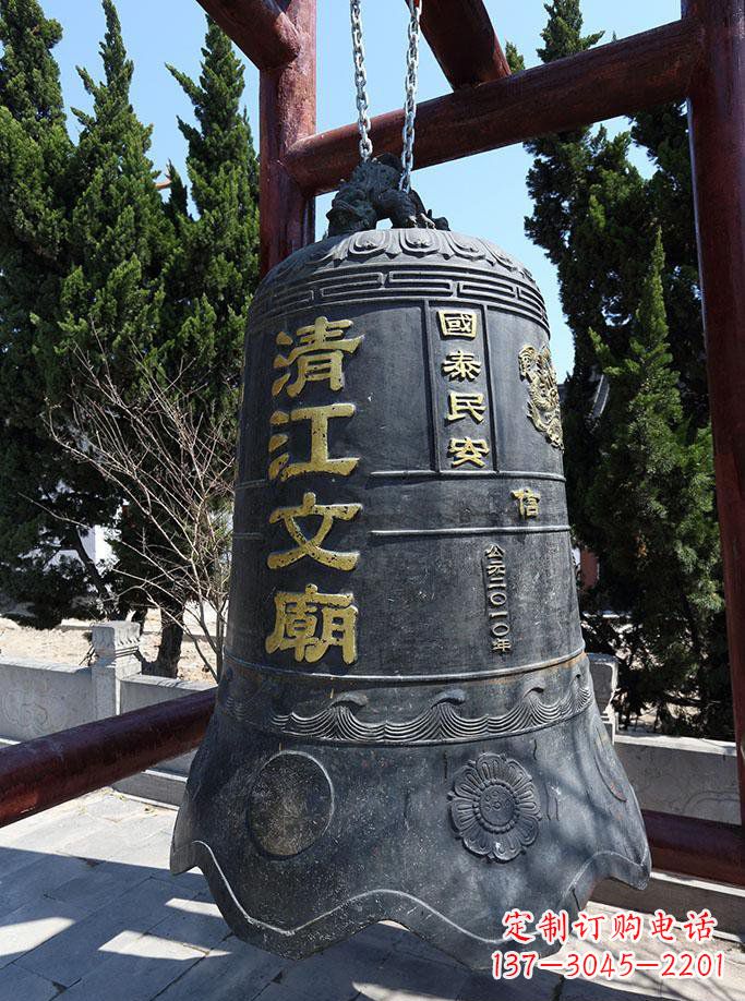 安徽寺庙铜钟雕塑 (5)