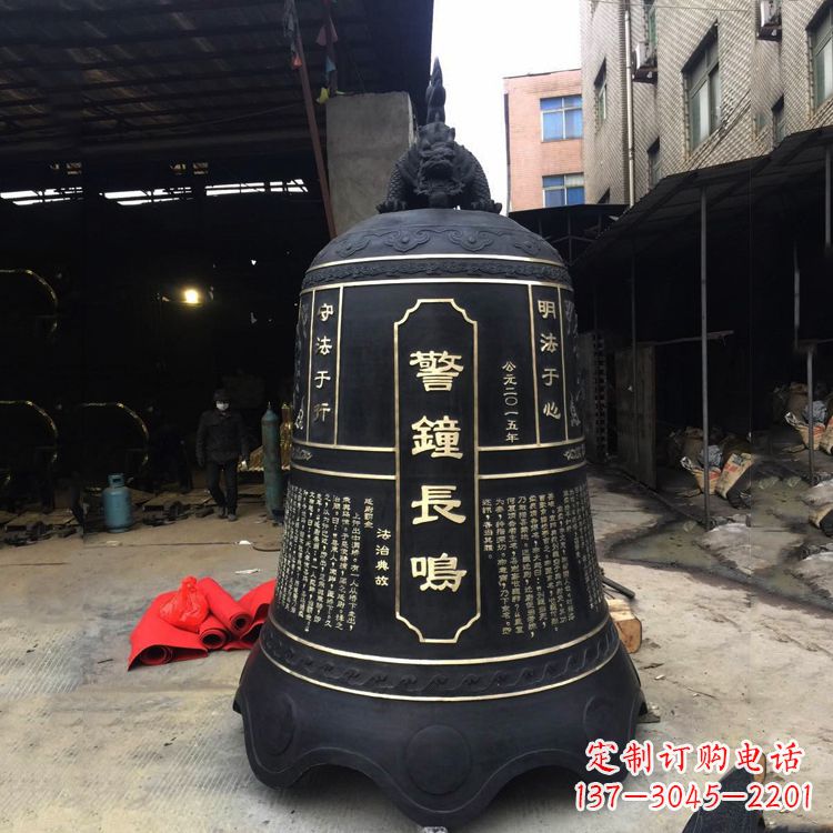 安徽寺庙铜钟雕塑