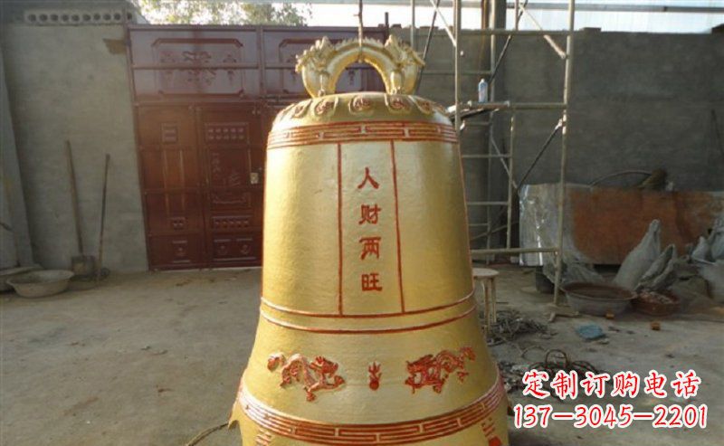 安徽寺庙铸铜钟雕塑