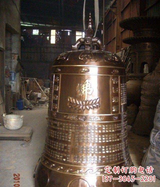 安徽寺庙铸铜钟铜雕