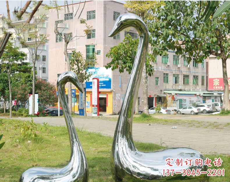安徽天鹅抽象不锈钢雕塑112
