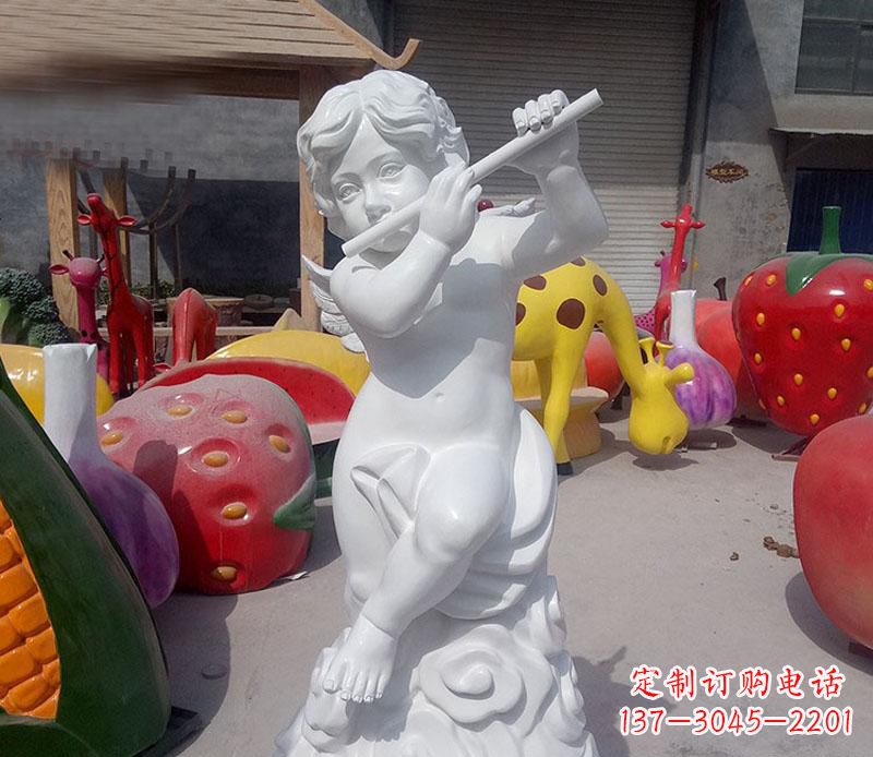 安徽天使吹笛人物石雕