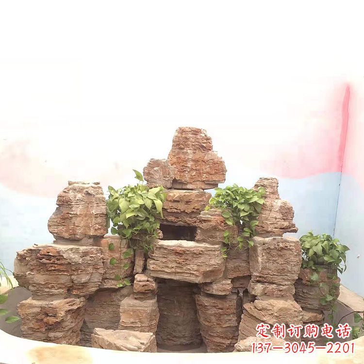 安徽庭院园林假山鱼池