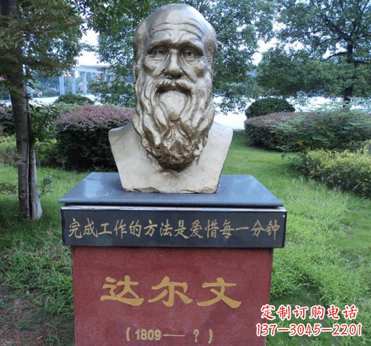 安徽铜雕达尔文头像雕塑