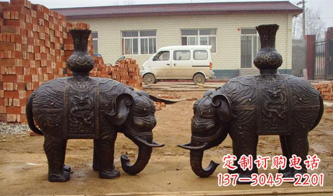 安徽铜雕大象公园动物雕塑