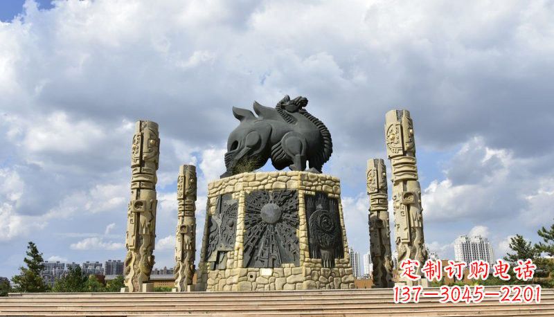 安徽铜雕大型骆驼广场动物雕塑