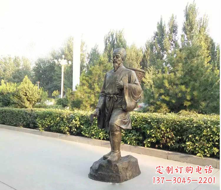 安徽铜雕古代名医李时珍雕塑