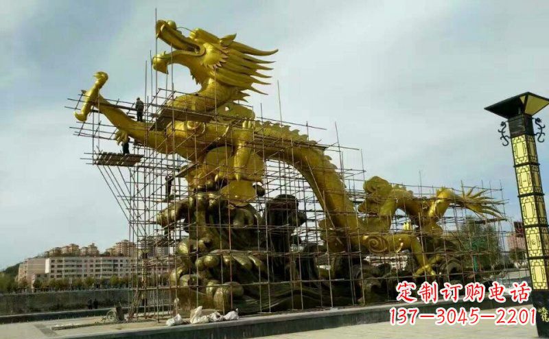 安徽铜雕广场神龙景观摆件