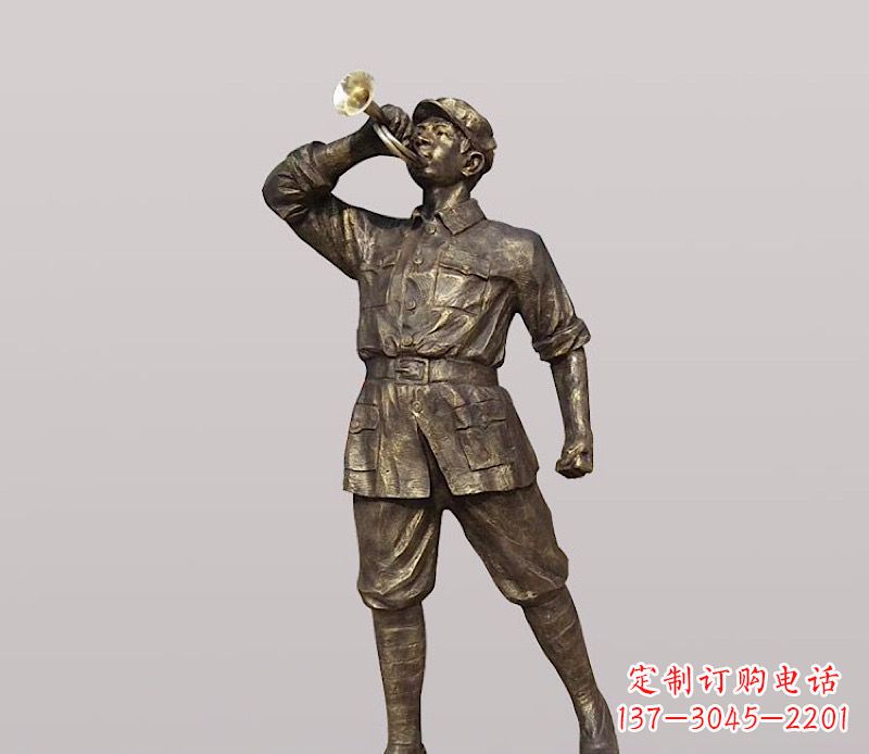 安徽铜雕解放军战士