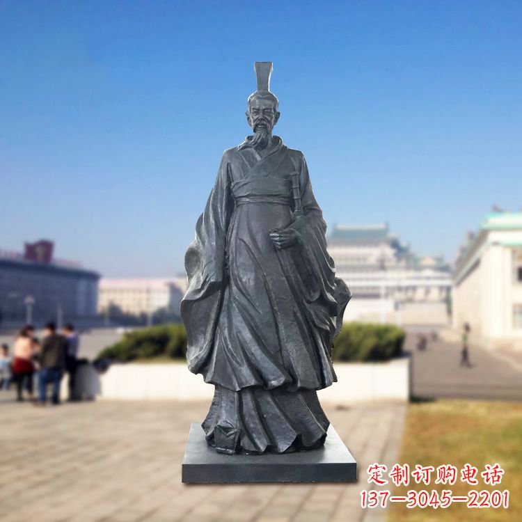 安徽铜雕屈原塑像