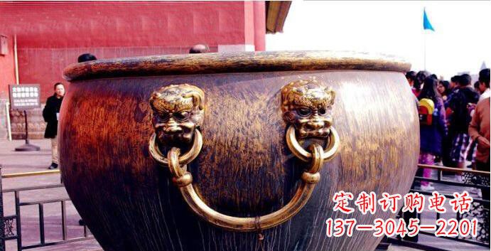 安徽铜雕水缸寺庙景观雕塑