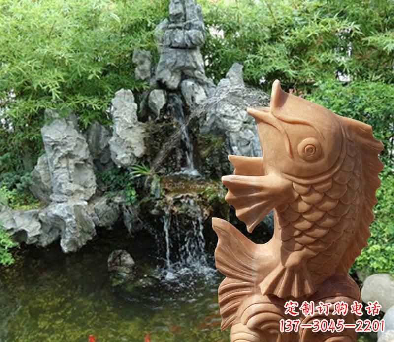 安徽晚霞红鲤鱼喷泉