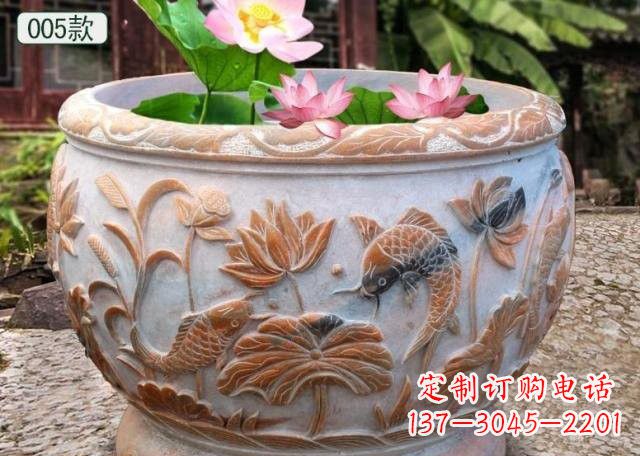 安徽晚霞红水缸鱼缸雕塑