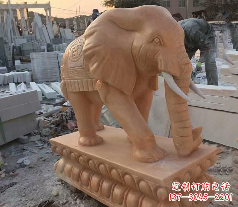 安徽晚霞红元宝招财大象
