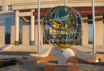 安徽精工打造，全球通用的不锈钢地球雕塑