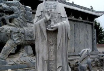 安徽青石仿古观音雕像|传承古代神话传统