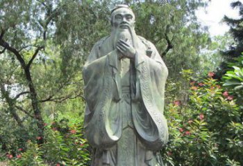 安徽高贵的雄姿，见证老子的伟大——老子公园名人铜雕