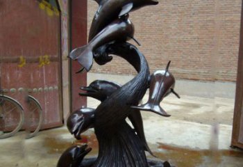 安徽尊贵华丽的海豚雕塑