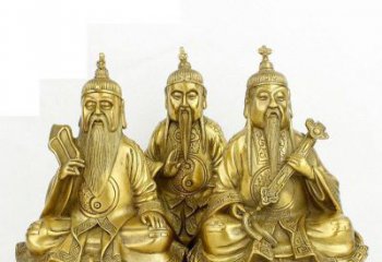 安徽三清祖师神像铜雕，古典经典展现