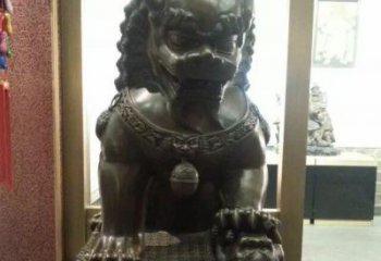 安徽中领雕塑的铜质静谧雄狮雕塑是一件优雅而充…