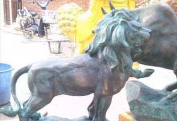 安徽象征霸气，越狱青铜狮子雕塑