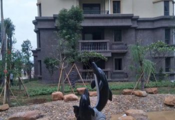安徽中领雕塑精美海豚雕塑