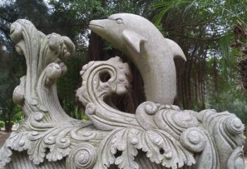 安徽精美的石雕海豚雕塑，为您的公园林营造出别具匠心的水景特色