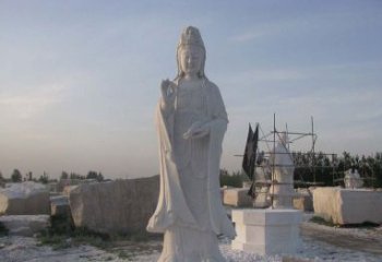 安徽现代艺术风格观音石雕塑