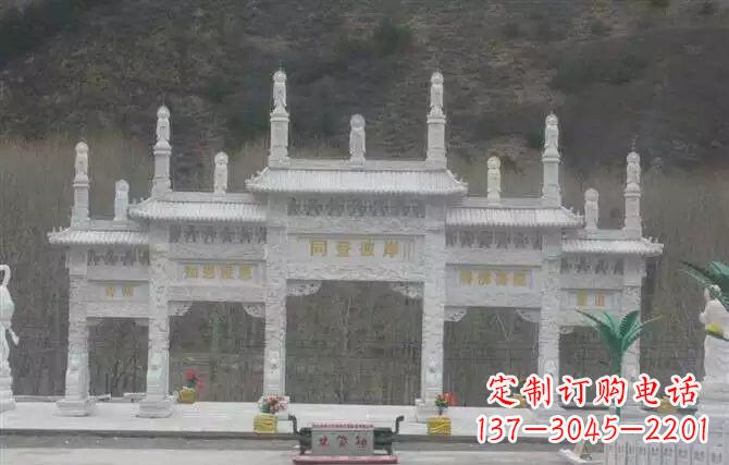 安徽五门牌坊石雕 (2)