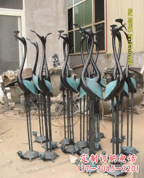安徽仙鹤动物铜雕