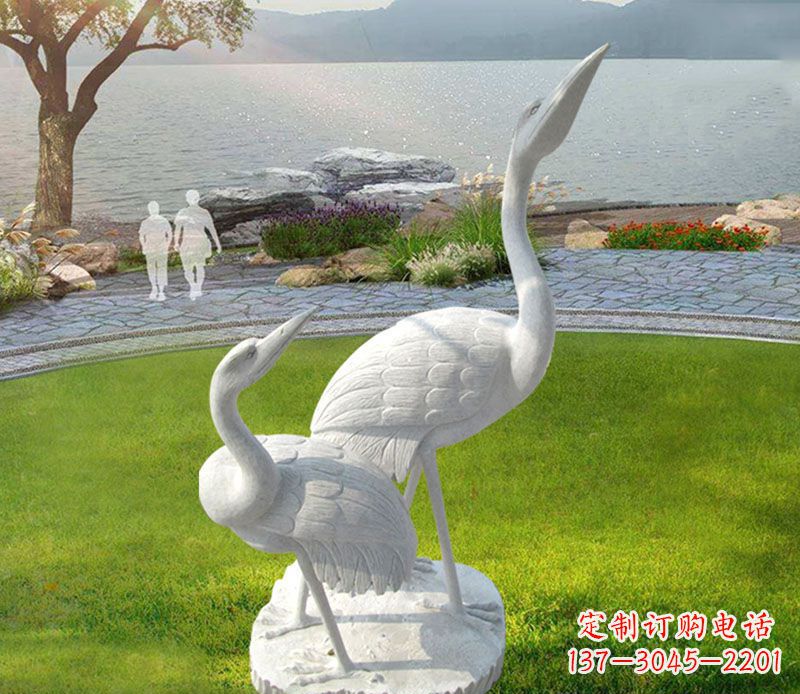 安徽仙鹤石雕公园动物雕塑