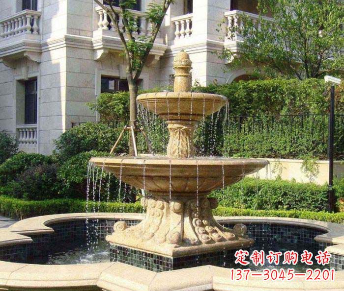 安徽小区景观大型喷泉石雕 (2)