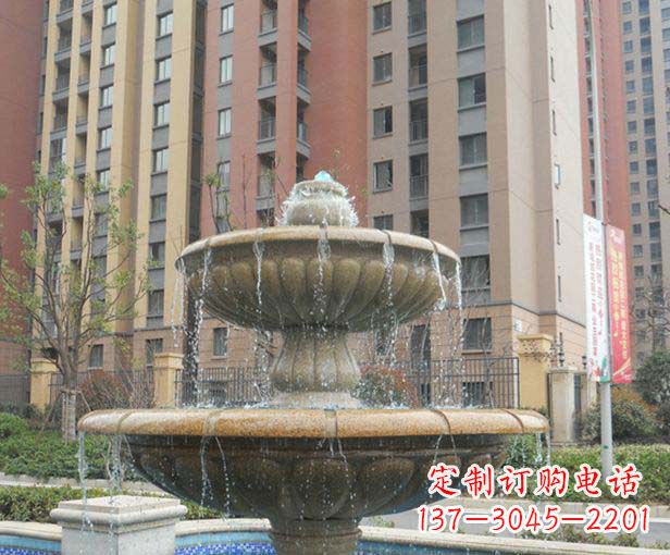 安徽小区景观大理石喷泉石雕