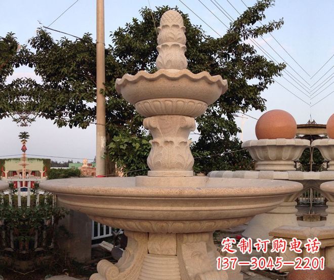 安徽小区景观大型喷泉石雕 (4)