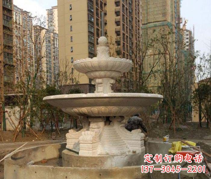 安徽小区景观大型喷泉石雕 (3)