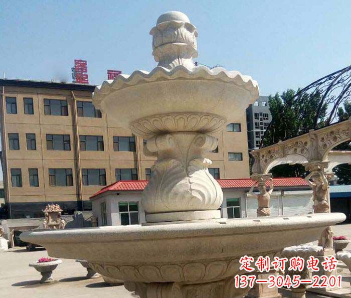 安徽小区景观砂岩大型喷泉石雕