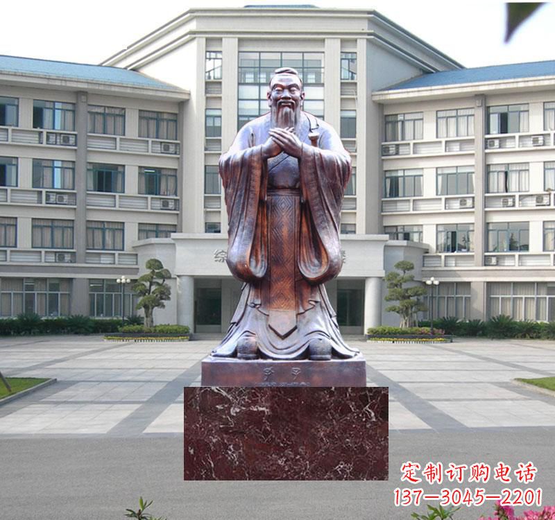 安徽校园雕塑孔子 (2)