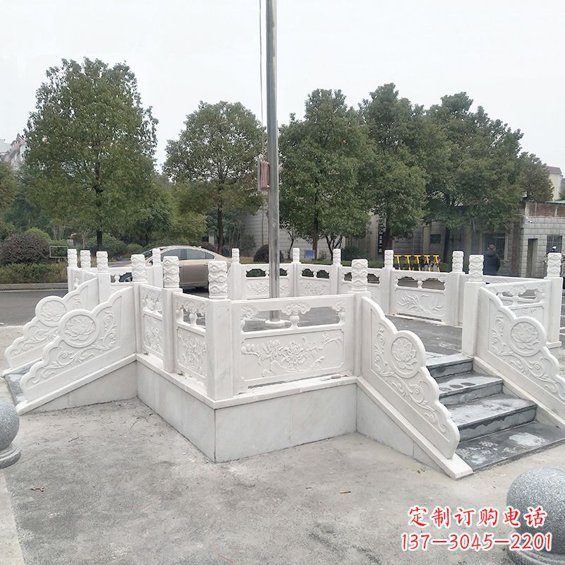 安徽校园广场石雕升旗台