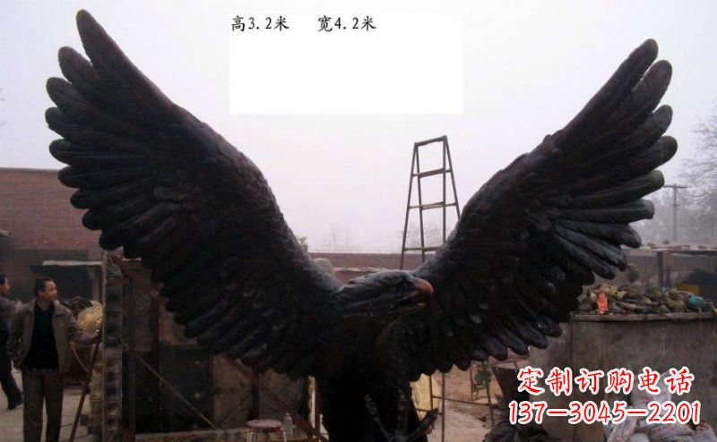 安徽雄鹰展翅老鹰铜雕
