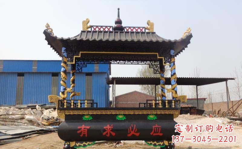 安徽有求必应香炉寺庙铜雕