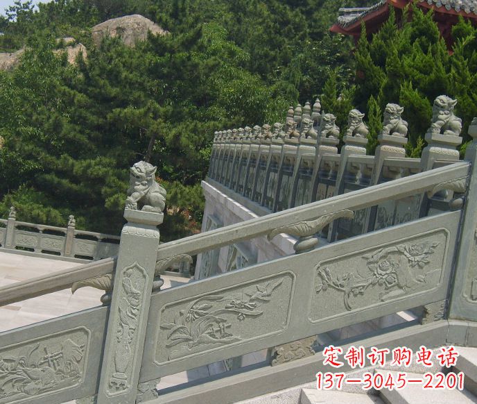 安徽园林仿古石栏板景观石雕 (4)