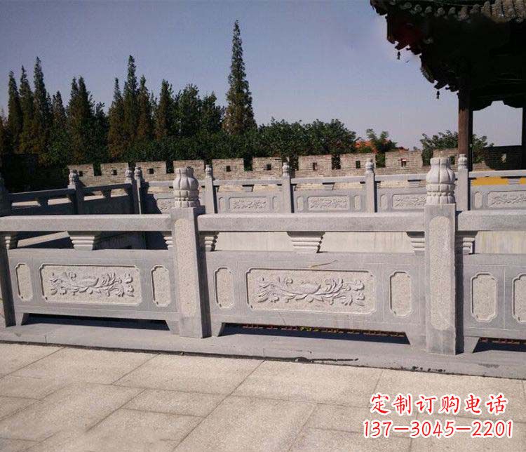 安徽园林仿古石栏板景观石雕 (2)