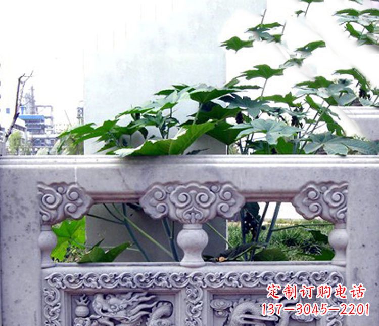 安徽园林仿古石栏板景观石雕 (6)