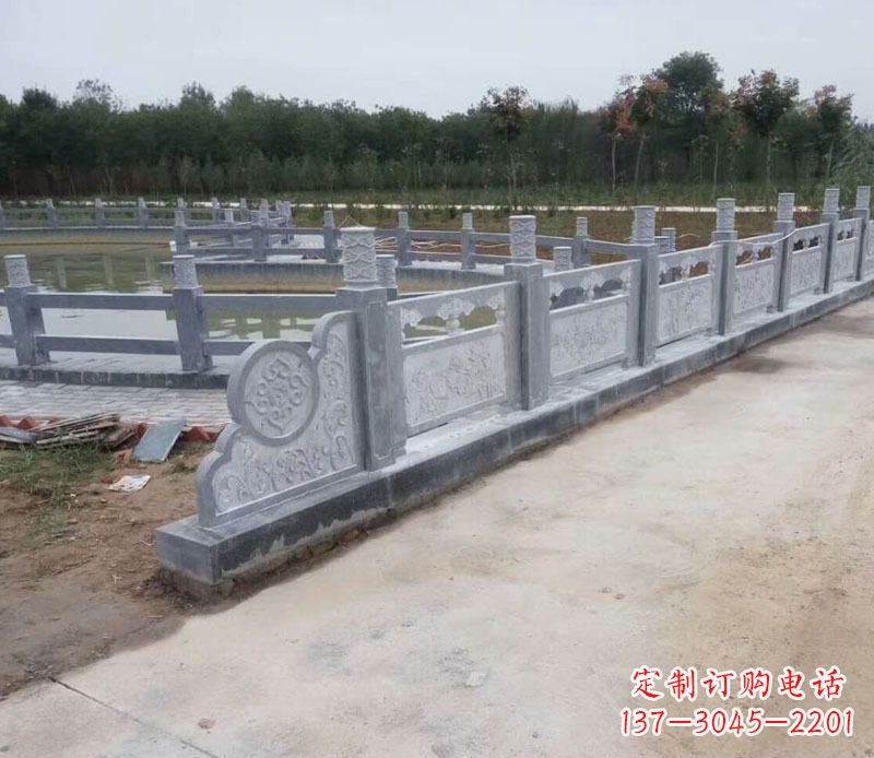 安徽园林仿古石栏板景观石雕 (11)