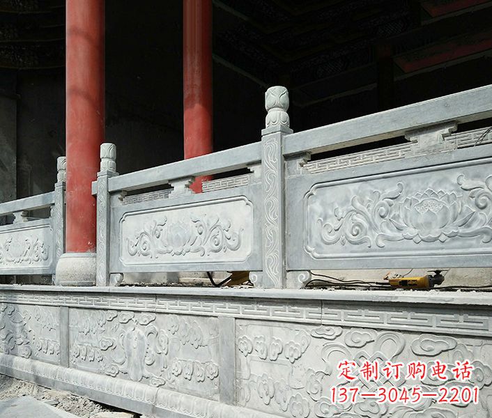 安徽园林仿古石栏板景观石雕_1 (3)