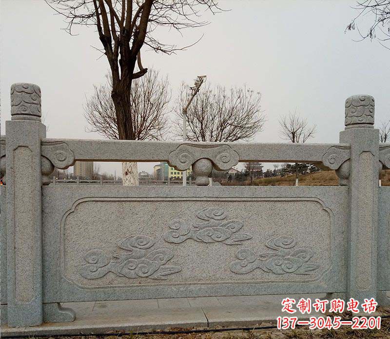 安徽园林护城河石栏板景观石雕