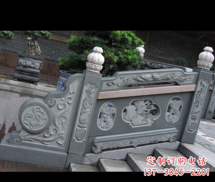 安徽园林景观大理石栏板雕塑 (6)