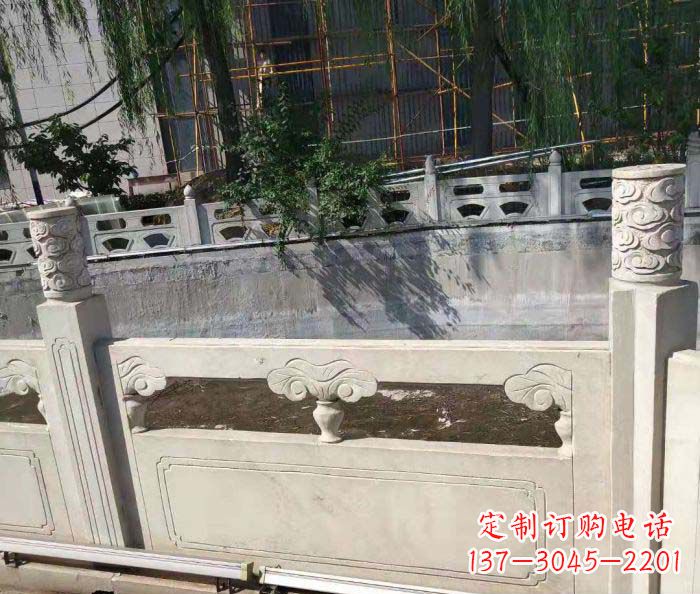 安徽园林景观大理石栏板石雕 (6)