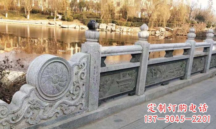 安徽园林景观大理石栏板石雕 (10)