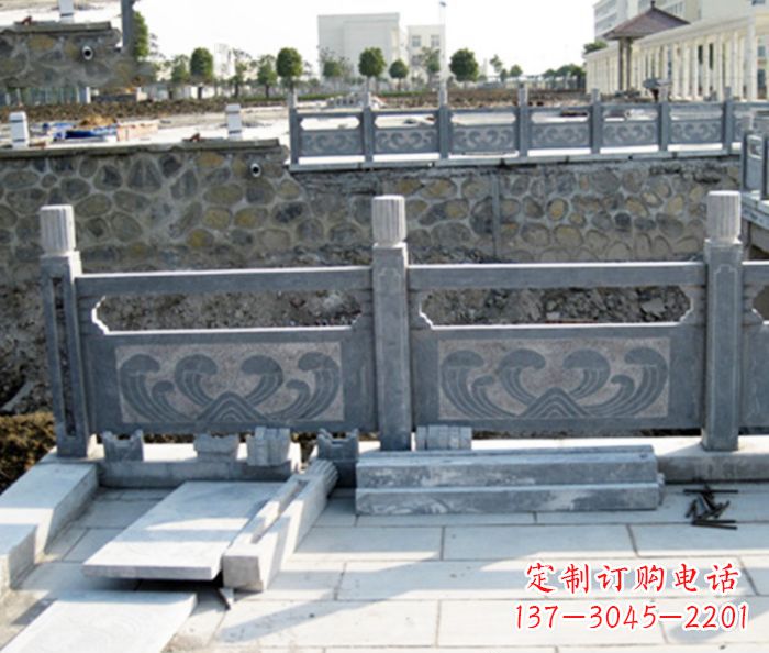 安徽园林景观大理石栏板石雕 (11)